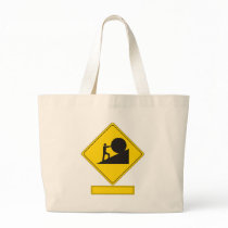 Sisyphus Road Sign Tote Bag