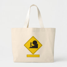 Sisyphus Road Sign Tote Bag