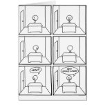sitckman new office chair greeting card