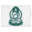 SITTING BUDDHA MEDITATING PEACE cards