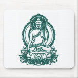 SITTING BUDDHA MEDITATING PEACE MOUSE PADS