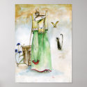 Sitting Girl posters