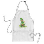 Sitting Leprechaun aprons
