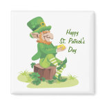 Sitting Leprechaun magnets
