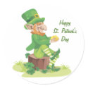 Sitting Leprechaun stickers