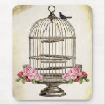 SiTTiNG PReTTy BLaCKBiRD on BiRDCaGe Mousepad