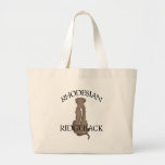 Sitting Rhodesian Ridgeback w/ Text Bags