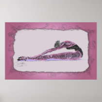 Sitting Stretching Over Legs Poster