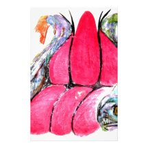 sitting with the fishes stationery design
