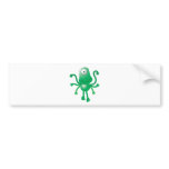 six armed alien with only one eye bumper stickers