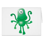 six armed alien with only one eye cards