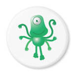six armed alien with only one eye magnets
