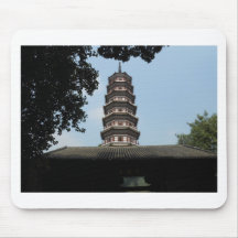 six banyan trees pagoda temple mouse pad