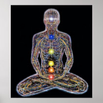 Six Chacras/Chakra Hinduism Poster