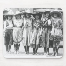 Six cowgirls at Cheyenne Frontier Days. Mousepads