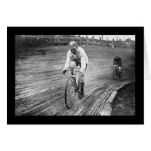 Six Day Bicycle Race 1909 Card