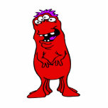 Six legged red & purple Alien Acrylic Cut Out