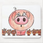 Six little pigs mousepads