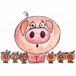 Six Little Pigs photo sculptures