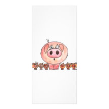 Six Little Pigs Rack Card Template