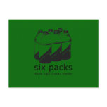 SIX PACKS MAKE UGLY CHICKS HOTTER POST CARDS
