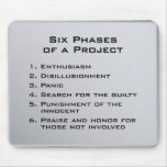 Six Phases of a Project mousepads