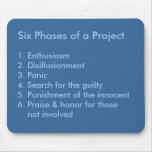 Six Phases of a Project mousepads