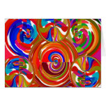 Six Sigma Circles - Reiki Colour Therapy Plates V8 Greeting Cards