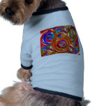 Six Sigma Circles - Reiki Colour Therapy Plates V8 Doggie Tee Shirt