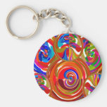 Six Sigma Circles - Reiki Colour Therapy Plates V8 Key Chain