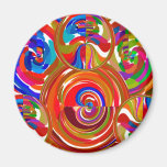 Six Sigma Circles - Reiki Colour Therapy Plates V8 Refrigerator Magnet
