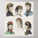 Six Victorian Beauties - Large Poster - Customised posters