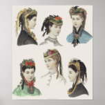 Six Victorian Beauties - Large Poster - Customised posters