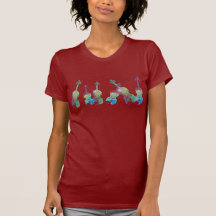 Six Watercolor Violins Tees