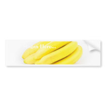 Six Yellow Bananas Bumper Stickers