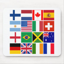 Sixteen Flags of Many Nations T-shirts, Mugs, More Mouse Mats
