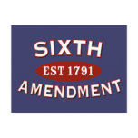 Sixth Amendment Est 1791 postcards