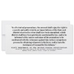 Sixth Amendment to the United States Constitution invitations