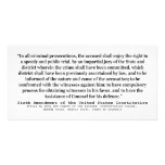 Sixth Amendment to the United States Constitution photo cards