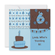 Sixth Birthday : Boy : Invitation