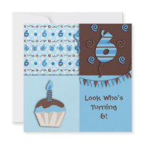 Sixth Birthday : Boy : Invitation