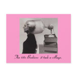 Sixties Beehive Hairdo Postcard