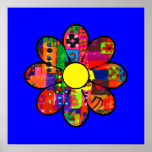 Sixties Flower Power Print
