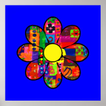 Sixties Flower Power Print