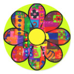 Sixties Flower Power stickers