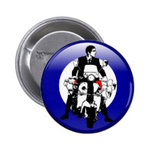 Sixties Mod on 3d target Pins