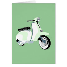 Sixties Mod Scooter Card