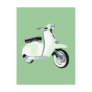 Sixties Mod Scooter Postcard