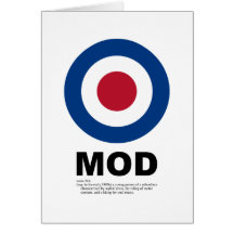 Sixties Mod Target Card