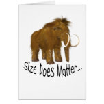 "Size Does Matter" Wooly Mammoth Cards